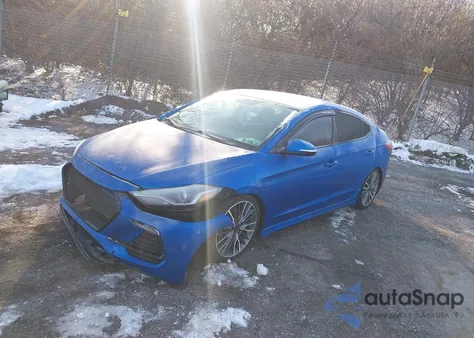 2017 Hyundai Elantra Sport from USA, damaged, VIN KMHD04LB0HU347382